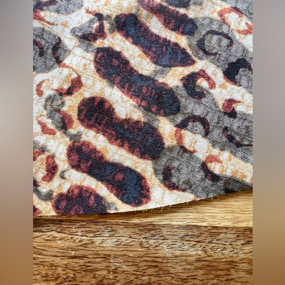 Joe Fresh Brown Cream Pront A-Line Skirt | Size 0 - Picture 8 of 13